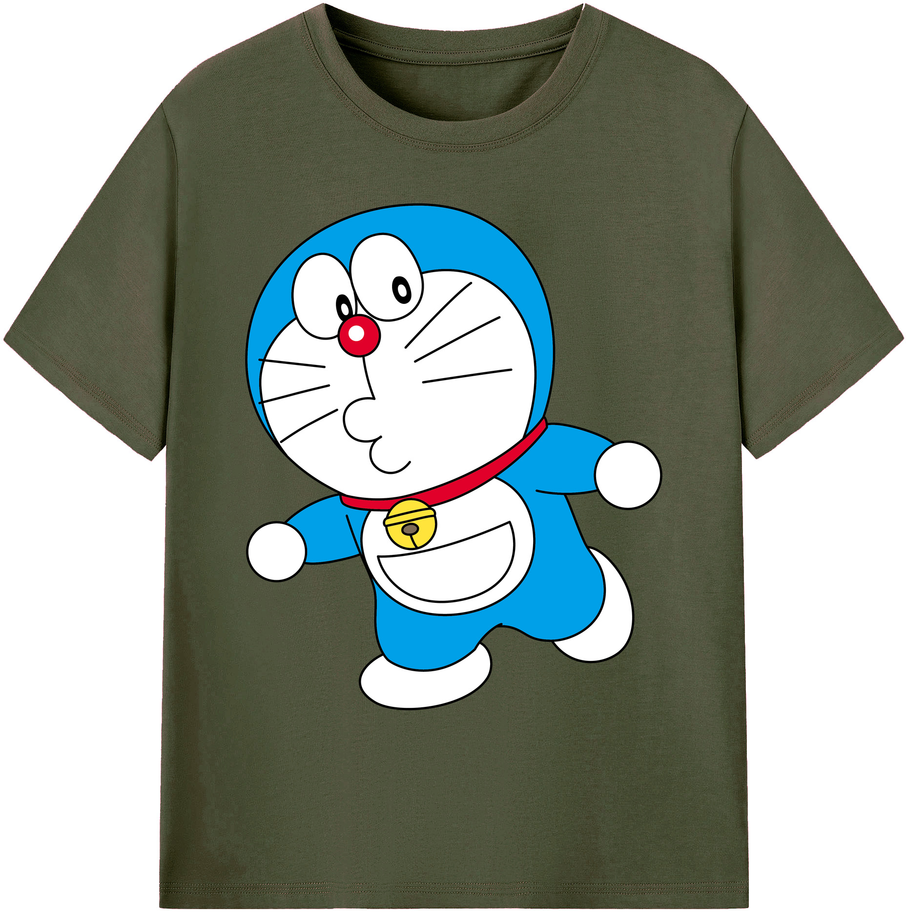 （画像用） ドラえもん Doraemon 綿100％ メンズ半袖Tシャツ｜肌触りやわらか＆通気性